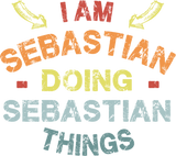 Discover I'm Sebastian Doing Sebastian Things Christmas Gi T-Shirt