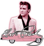 Discover Elvis Pink Classic Car Women's Long Sleeves T-Shirt