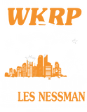 Discover First Annual WKRP Turkey Drop Les Nessman T Shirt