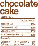 Discover Chocolate Cake Nutrition Facts Christmas T-Shirt