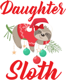 Discover Sloth Christmas Family Matching Daughter