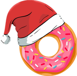 Discover Funny Donuts Santa Claus Christmas Holiday