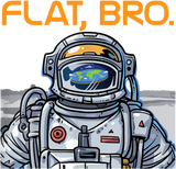 Discover Funny Flat Earth Shirt It's Flat Bro Astronaut Shirt