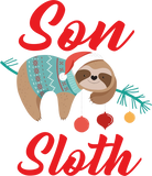 Discover Sloth Christmas Family Matching Son