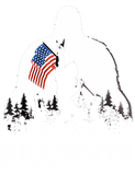 Discover Let's Go Brandon US Flag Bigfoot T-Shirt
