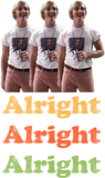 Discover Dazed and Confused Alright Alright Alright  Sticker 2"