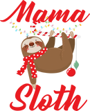 Discover Sloth Christmas Family Matching Mama