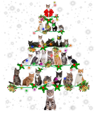 Discover Funny Cats Christmas Tree T-Shirt
