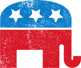 Discover Distressed Republican Elephant T-Shirt