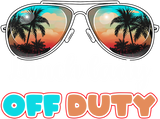 Discover Lunch Lady Off Duty Sunglasses Beach Sunset T-Shirt