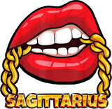 Discover Juicy Lips Gold Chain Sagittarius Zodiac Sign T Shirt