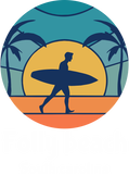 Discover Folly Beach South Carolina Tank Top Surfing Vintage Sunset Sun