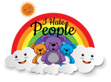 Discover I Hate People | Funny Sarcastic Introvert Rainbow Bear T-Shirt
