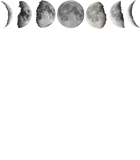 Discover Lunar Cycle Shirt Astronomy Full Moon T-Shirt