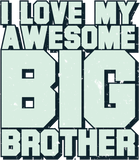Discover I Love My Awesome Big Brother T-Shirt