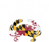 Discover Maryland Girl Flag Blue Crab T Shirt