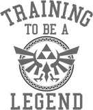 Discover Nintendo Zelda Training To Be A Legend Badge Graphic T Shirt