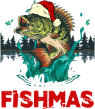 Discover Merry Fishmas Christmas Fishing Lover Fisherman Xmas Pajama T-Shirt