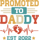 Discover Promoted To Daddy Est 2022 Funny New Daddy T-Shirt