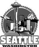 Discover Seattle Pacific Northwest Emerald City Space Needle Souvenir T Shirt