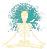 Discover Meditating Skeleton Yoga Halloween Moon Costume Men Women T-Shirt