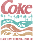Discover Retro Coke Adds Life Surf And Sun Graphic T Shirt