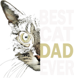 Discover Mens best Cat dad ever Shirt Funny Cat Lover Cat Dad Fathers T-Shirt