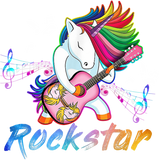 Discover Unicorn Rock Star Guitar Rockin' T Shirt