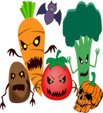 Discover Scary Halloween Vegetables Classic T-Shirt