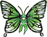 Discover Mental Health Awareness Green Ribbon Butterfly T-Shirt