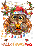 Discover Owl Thankgiving Halloween Christmas Happy Hallothanksmas T-Shirt