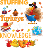 Discover Stuffing My Turkeys With Knowledge Thanksgiving Teacher T-Shirt