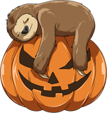 Discover Sloth Pumpkin Halloween Sloth Themed Halloween Lovers Gift T-Shirt