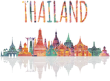 Discover Colorful Travel Thailand Asia T Shirt