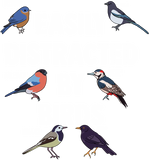 Discover Easily Distracted By Birds Passerine Birds Birdwatching T-Shirt