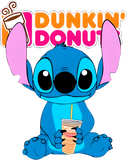 Discover Stitch Love Dunkin Donuts Funny Hoodie