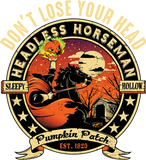 Discover Funny Headless Horseman Urban Legend Halloween Pumpkin Patch Pullover Hoodie