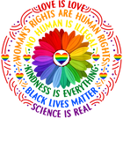 Discover Rainbow Black Lives Matter Science LGBT Pride Flower T-Shirt
