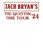 Discover Quittin Time Tour Zach Bryan 2024 Tour Hoodie