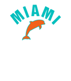 Discover Miami Men's T Shirt Retro Dolphin