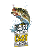 Discover Just One More Cast I Promise Bass Fishing Fisher T-Shirt