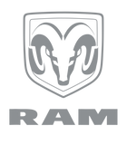 Discover Mens Ram Trucks Grey Logo T-Shirt