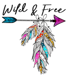 Discover Wild And Free Bohemian Native Arrow Feathers Boho T-Shirt