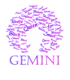 Discover Womens Black Womens Afro Hair Gemini Queen Birthday T Shirt