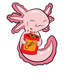 Discover Axolotl Lover Snaxolotl Kawaii Axolotl Food Sweets T-Shirt