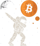 Discover Bitcoin To The Moon Dabbing Astronaut Funny HODL BTC Crypto T-Shirt