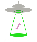 Discover Funny Amputee Leg Amputation UFO Alien Abduction Joke T-Shirt