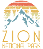 Discover Vintage Retro Zion National Park Utah T Shirt