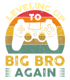 Discover Leveling Up To Big Bro Again Vintage Gift Big Brother Again T-Shirt