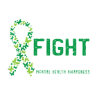 Discover We All Fight Together Mental Health Awareness Green Ribbon T-Shirt